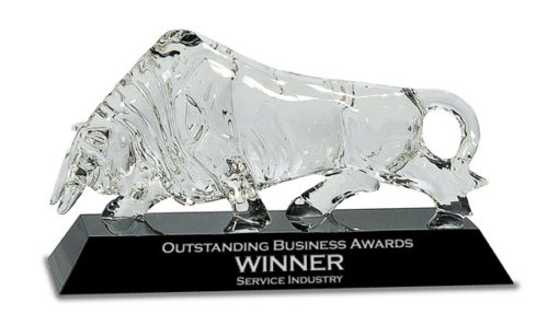 Pedestal Bull Crystal
