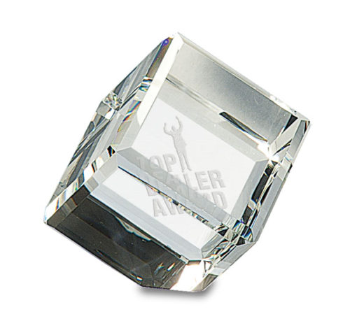 Crystal Cube Paperweight