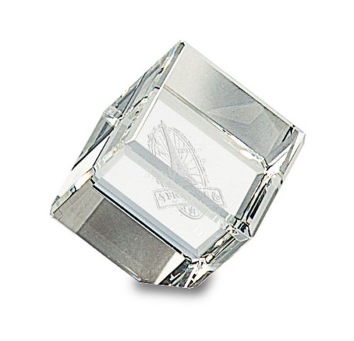 Crystal Cube Paperweight