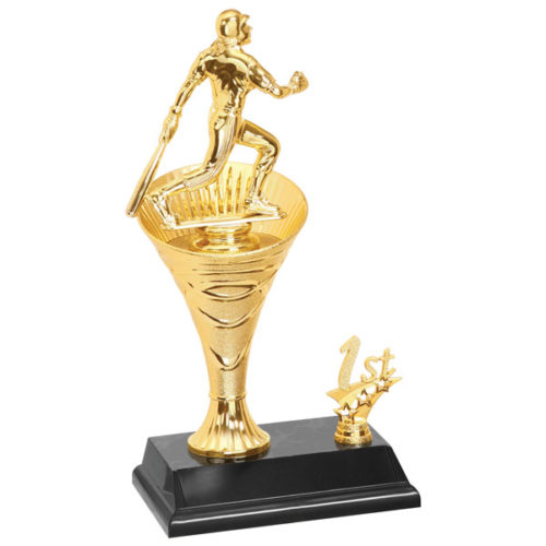 Softball Rising Swirl Trophy