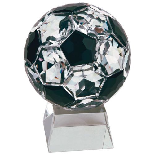 Crystal Soccer Ball Resin Award