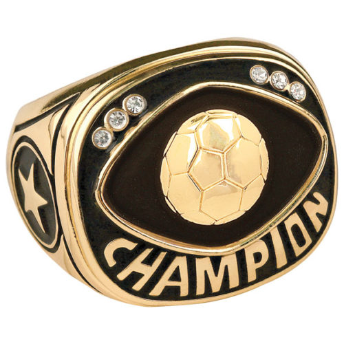 Gold Soccer Champion Ring