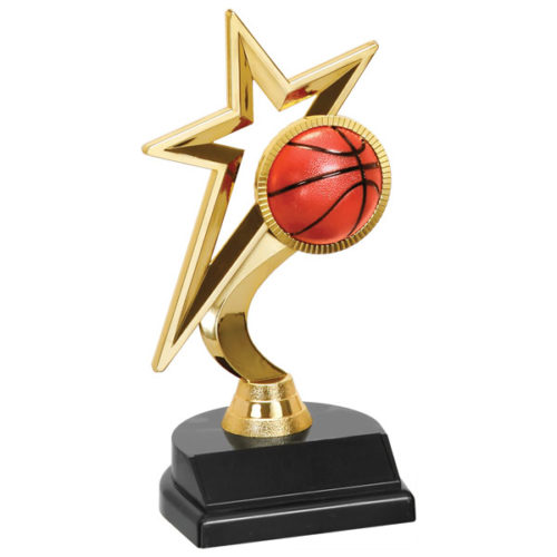 Gold Star Basketball Trophy