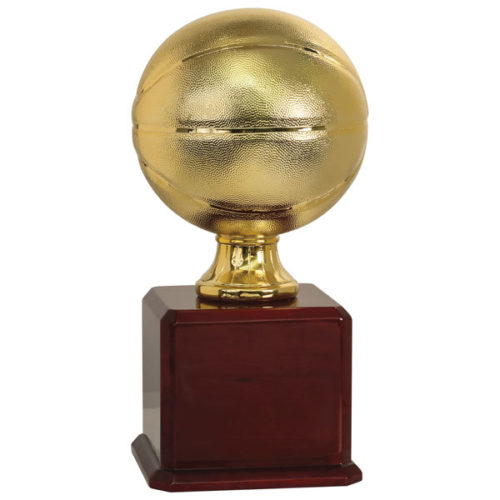 Bright Gold Basketball Trophy