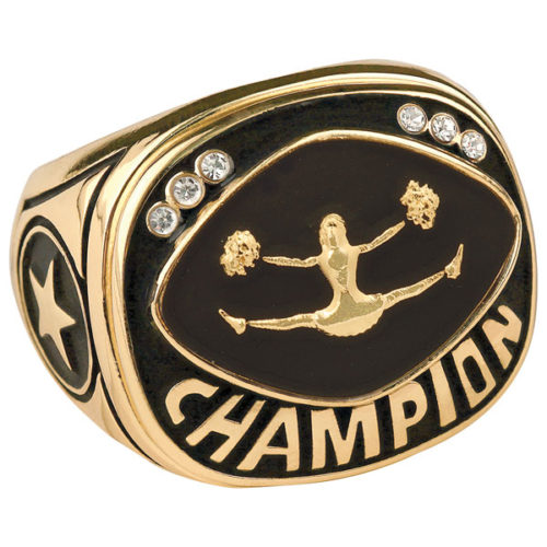 Gold Cheer Champion Ring