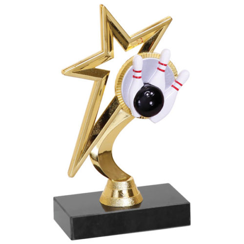 Gold Star Bowling Trophy