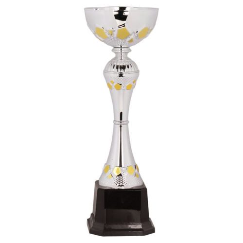 Silver & Gold Metal Cup Trophy