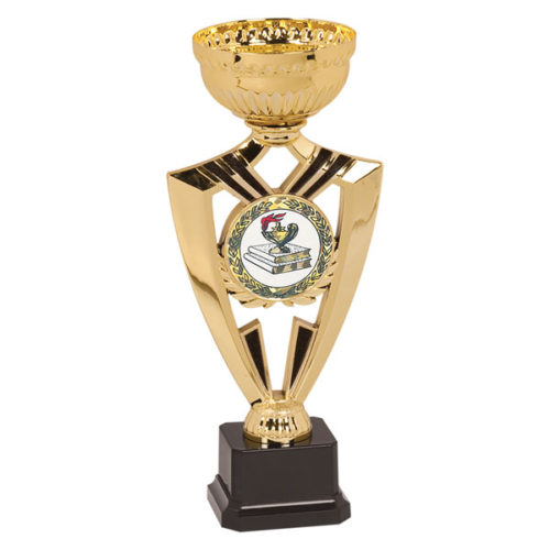 Gold Ribbon Cup Trophy with Insert
