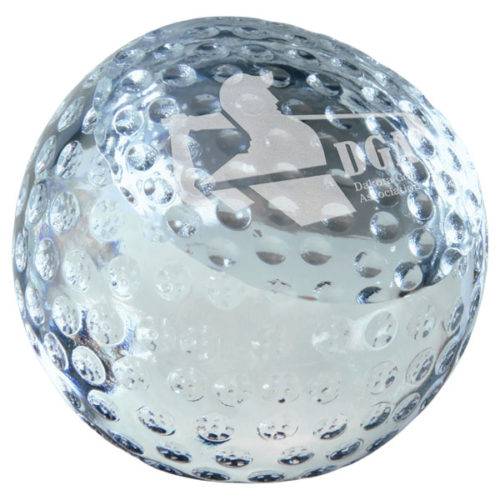 Crystal Golf Ball Paperweight