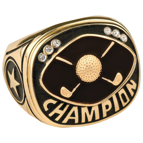 Gold Golf Champion Ring