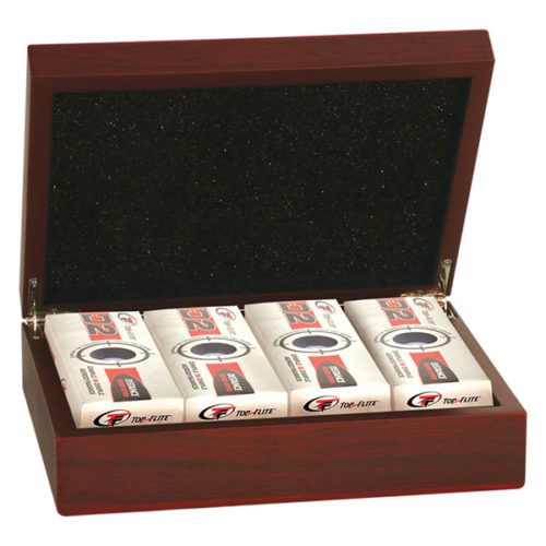 Rosewood Finish Golf Ball Box
