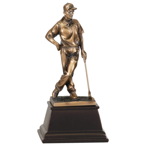 Bronze Female Golfer Resin Award