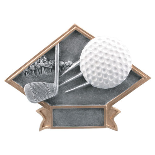 Large Diamond Plate Golf Award
