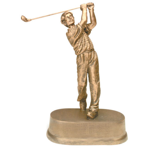 Antique Gold Male Golf Award