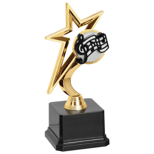 Gold Star Lamp of Knowledge Trophy