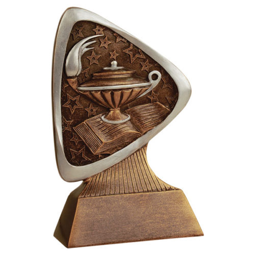 Lamp of Knowledge Triad Resin Award