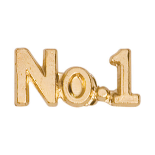 Gold #1 Chenille Pin