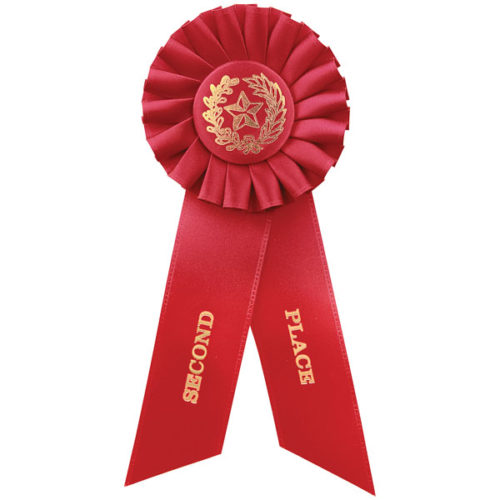 2nd Place Red Rosette Ribbon