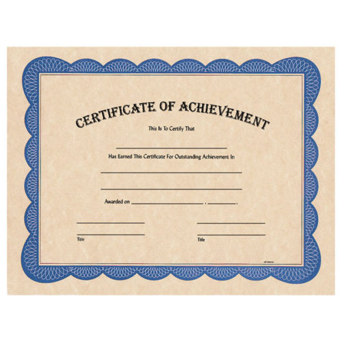 Certificate of Achievement