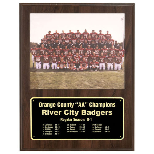 Cherry Finish Slide-In Plaque with 8" x 10" Photo