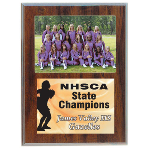 Cherry Finish Plaque with 3 1/2" x 5" Photo