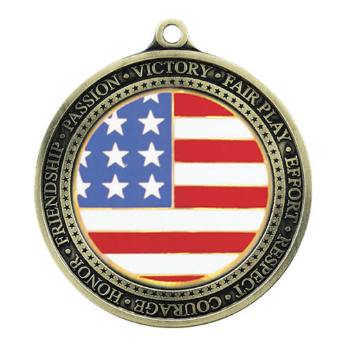 Inspirational Flag Medal