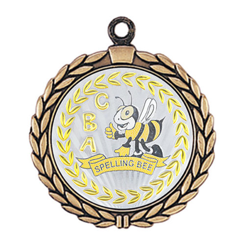 Metallic Spelling Bee Medal