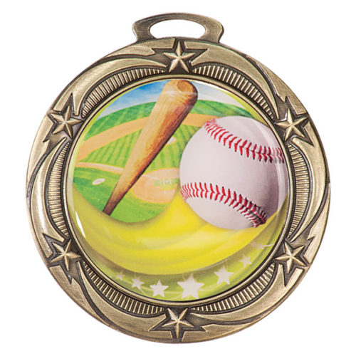 Baseball Epoxy Dome Medal