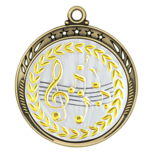 Metallic Music Medal