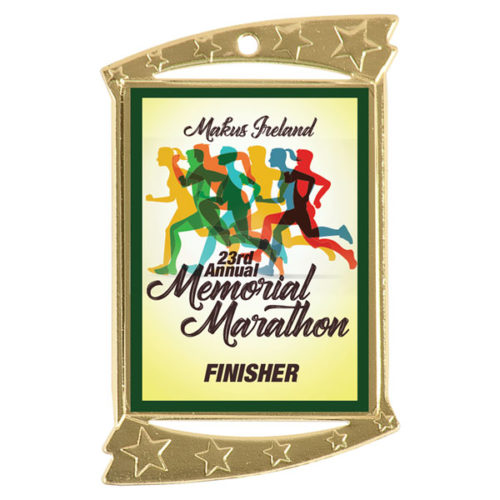 Custom Graphic Rectangle Medal