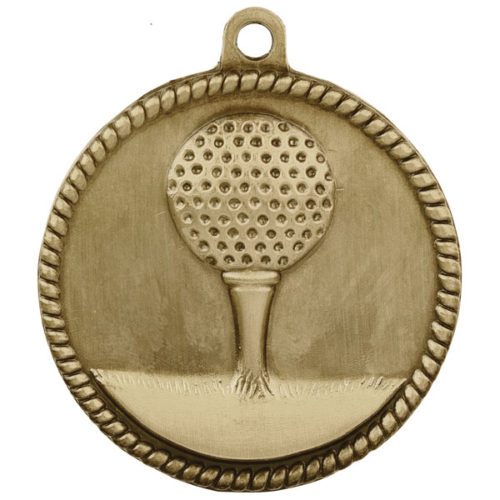 Golf High Relief Medal