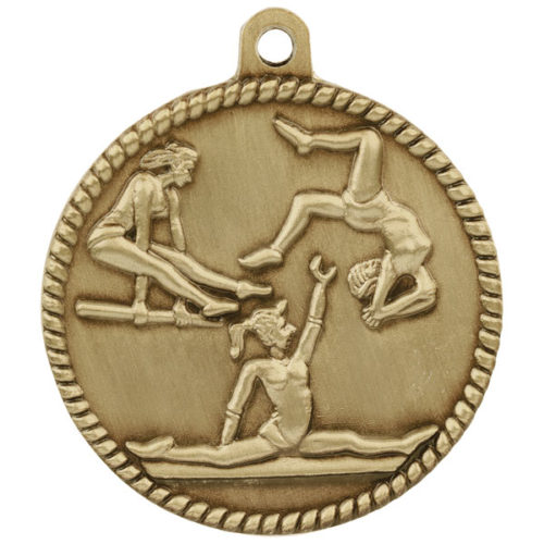 Female Gymnastics High Relief Medal