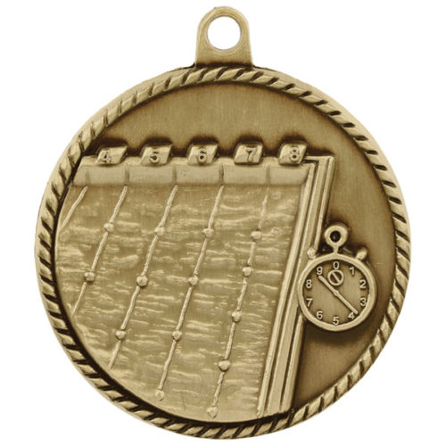Swimming High Relief Medal