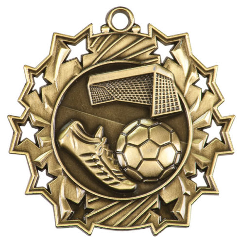 Soccer Ten Star Medal