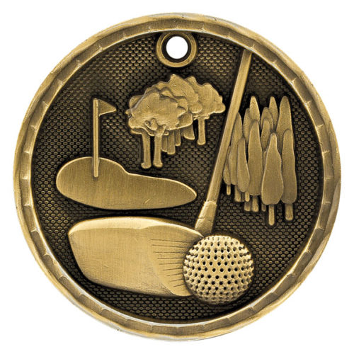 Golf 3D Medal