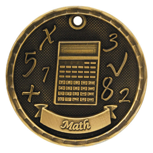 Math 3D Medal
