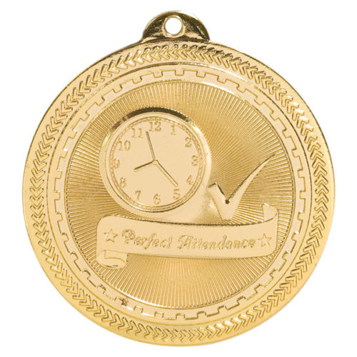 Perfect Attendance BriteLazer Medal