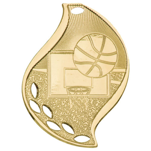 Basketball Flame Medal