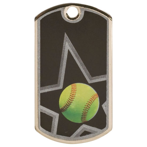 Softball Dog Tag