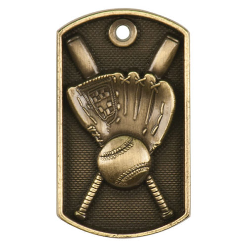 Baseball/Softball 3D Dog Tag