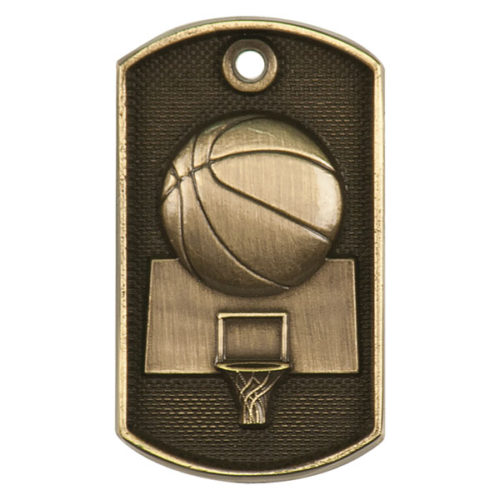 Basketball 3D Dog Tag