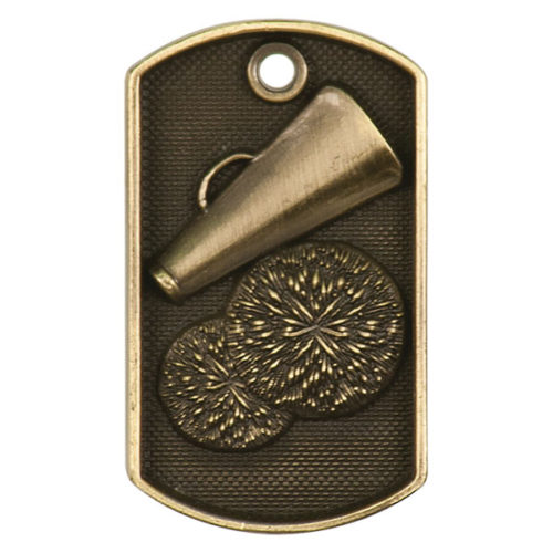 Cheer 3D Dog Tag
