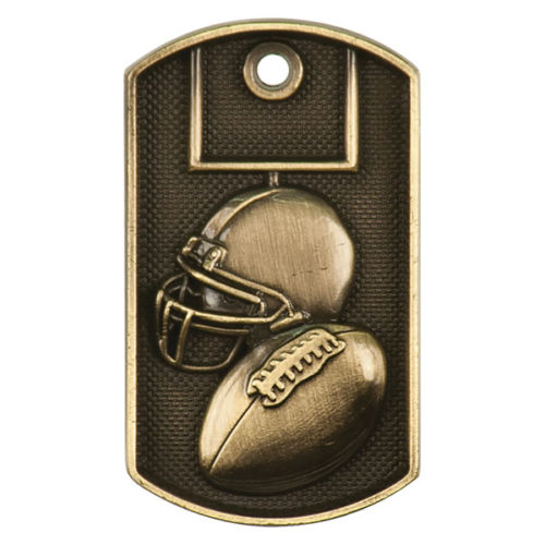 Football 3D Dog Tag