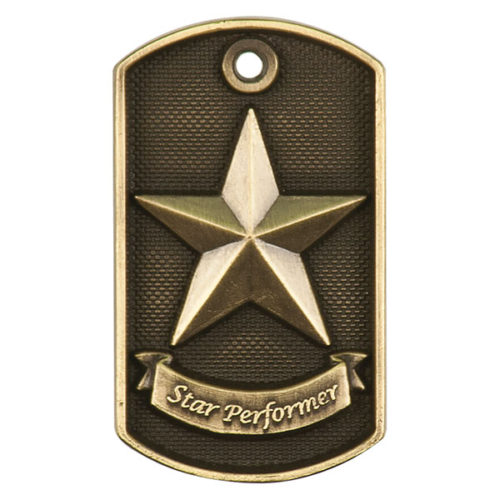 Star Performer 3D Dog Tag