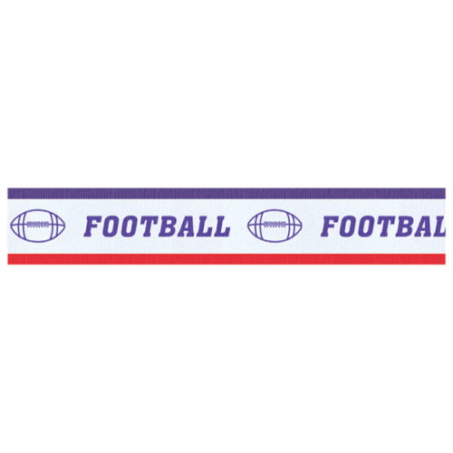 Football Neck Ribbon with Snap Clip