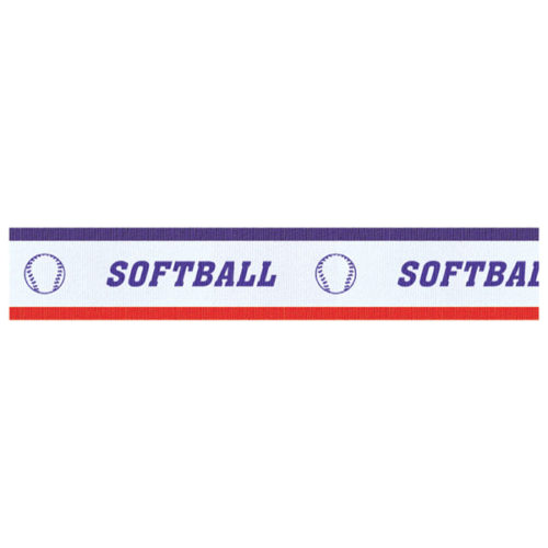 Softball Neck Ribbon with Snap Clip