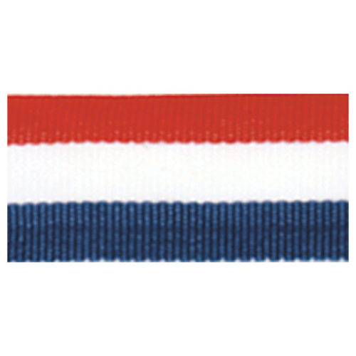 Red/White/Blue Neck Ribbon with Snap Clip