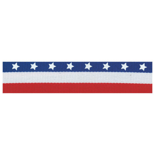 Stars & Stripes Neck Ribbon with Snap Clip