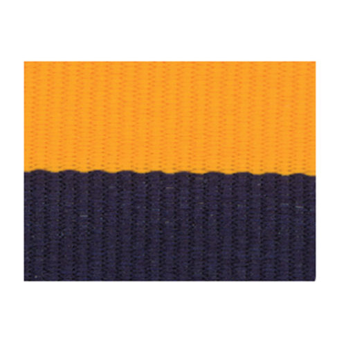 Navy Blue/Gold Neck Ribbon with Snap Clip