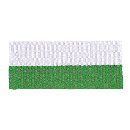 Green/White Neck Ribbon with Snap Clip